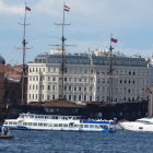 European Port with Classic Architecture and Luxury Yachts