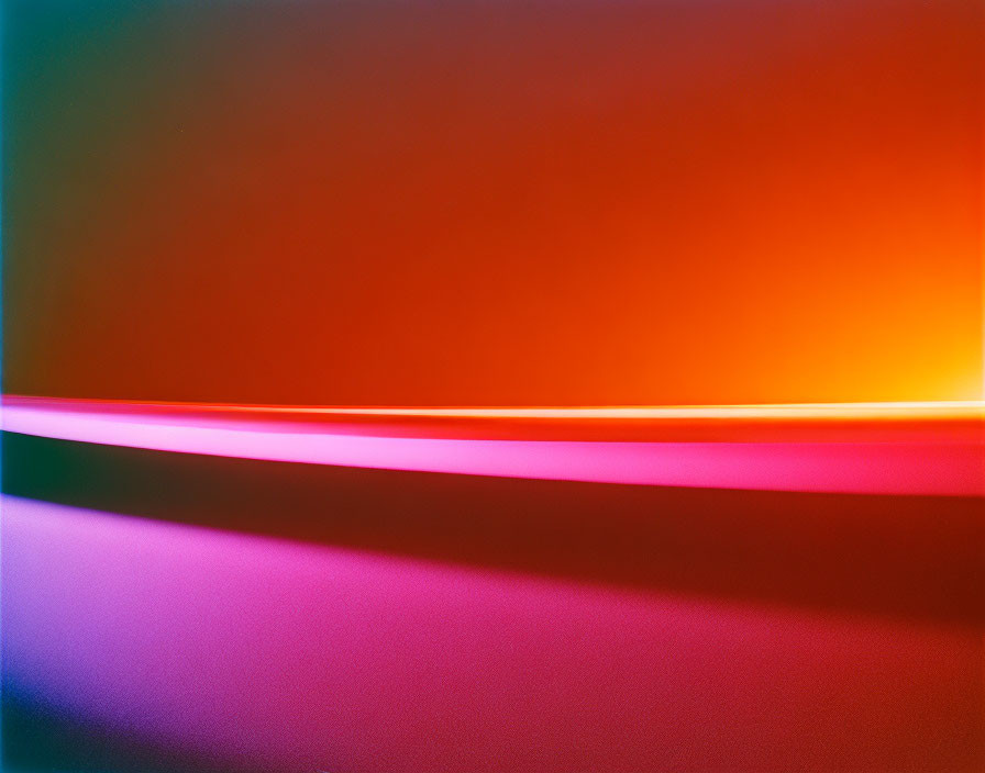 Vibrant gradient colors intersected by bright streak