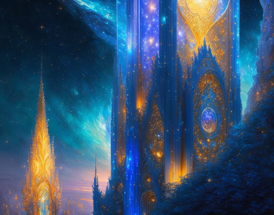 Ornate Glowing Structures in Cosmic Landscape