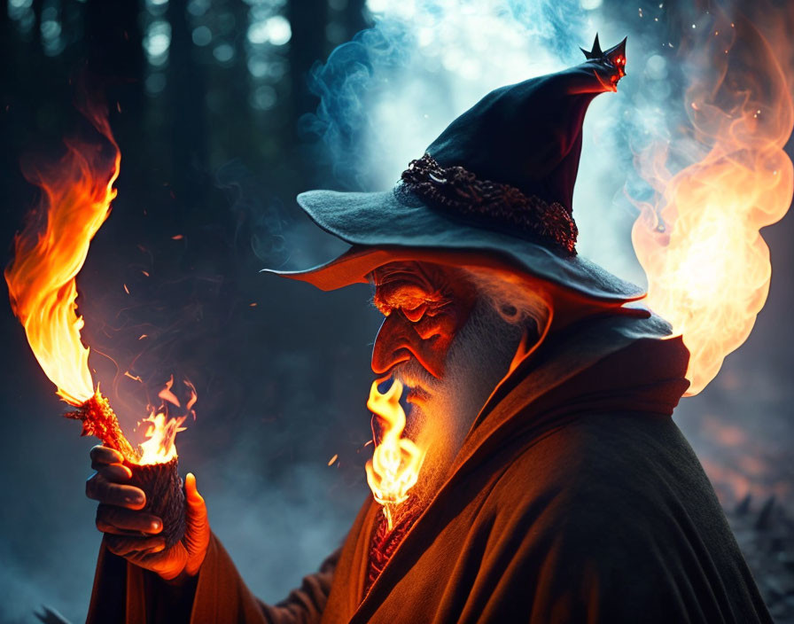 A fire wizard