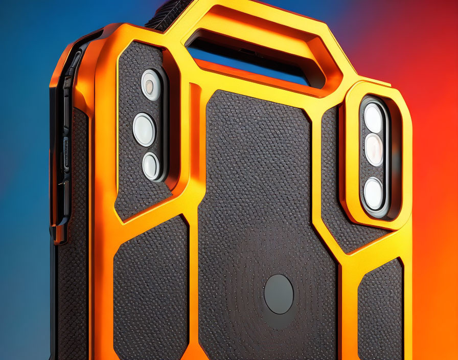 Textured Back Rugged Case for Smartphone with Dual Camera Cut-Outs