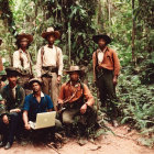 Vintage Clothing Cowboy Hat Group Photo in Forest