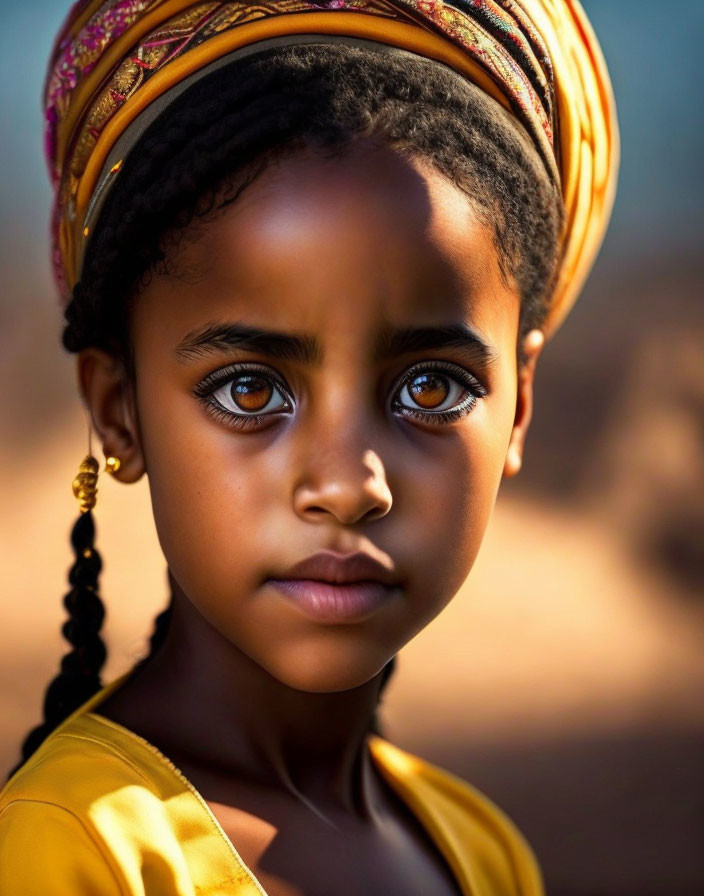 algerian girl with big eyes black