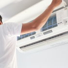 Indoor Wall-Mounted Air Conditioning Unit Filter Cleaning