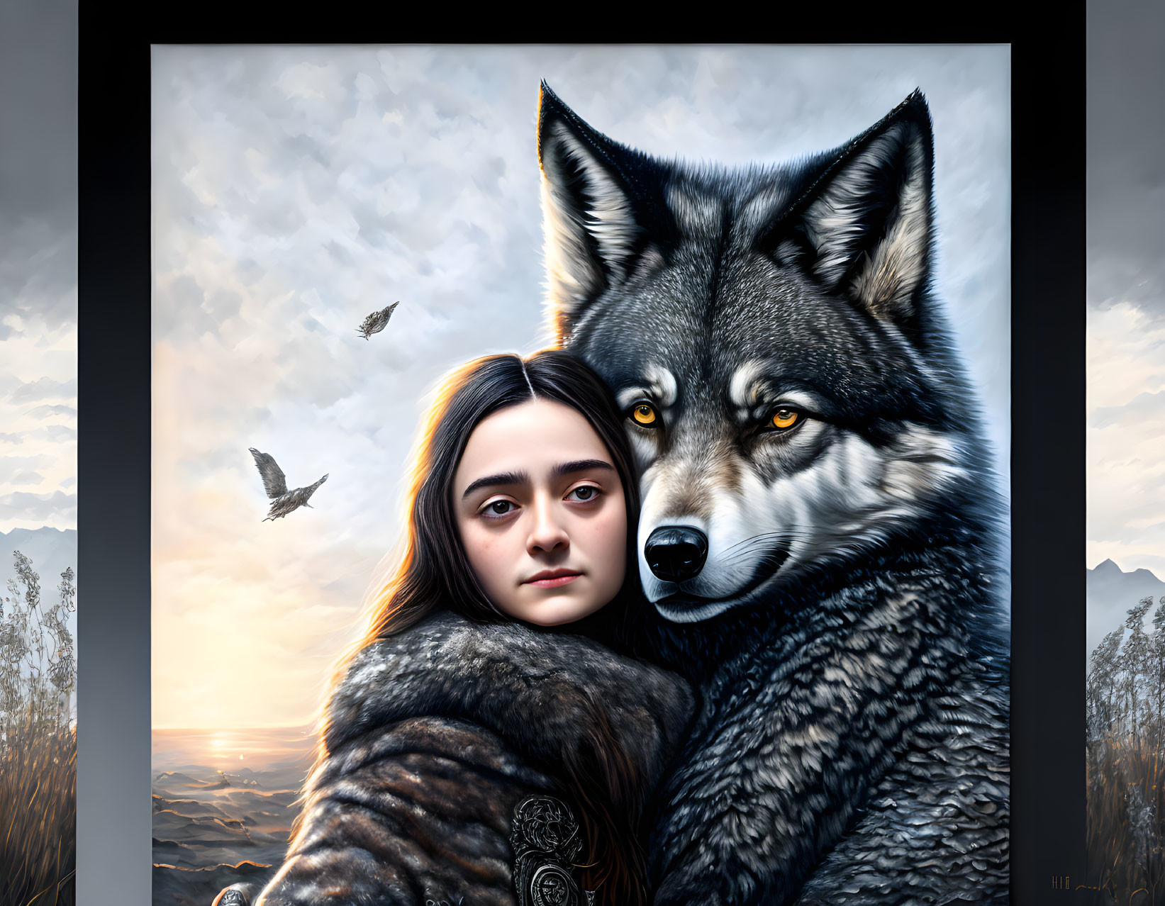 Arya and Nymeria