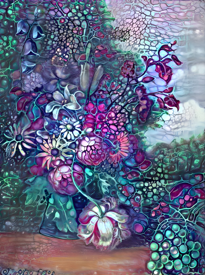 fantasy flower painting