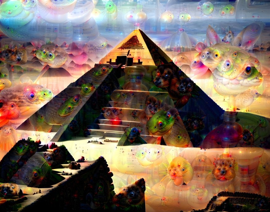 deep dream of pyramids 