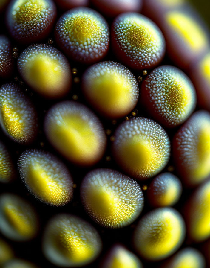 Detailed View of Vibrant Yellow and Orange Sea Urchin Spines