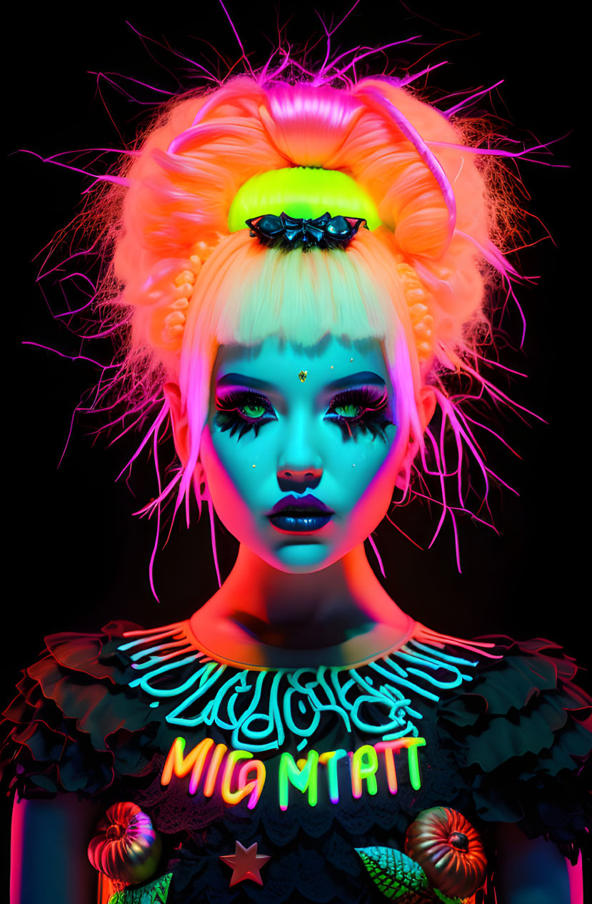 Trick or treat, neon style 