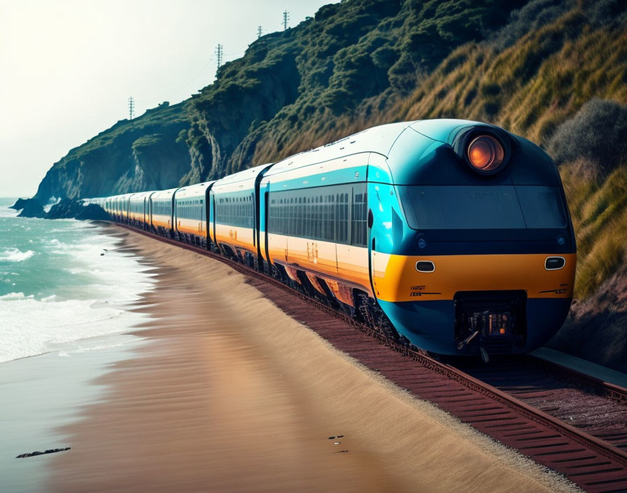 Dal treno si vede il mare