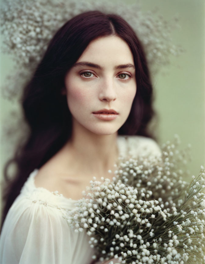 Vintage Portrait of an Innocent Girl