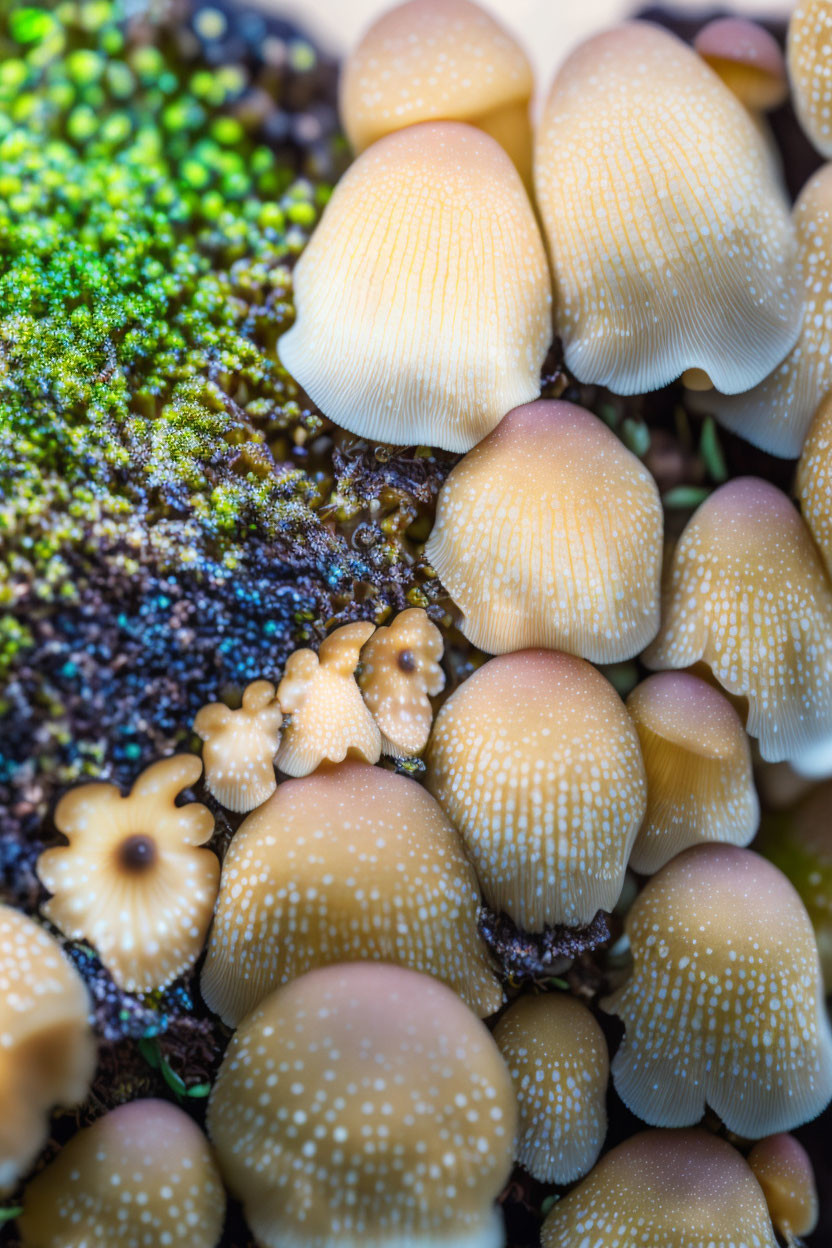 Colorful Coral Textures and Patterns in Macro Photography