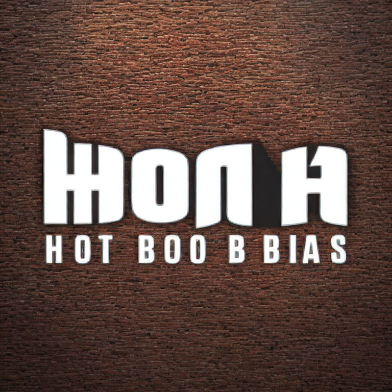 White "hOnk" logo with black outline and "HOT BOOB BIAS" tag