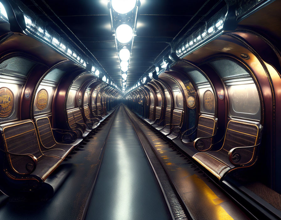 Steampunk Subway Car