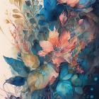 Colorful Stylized Flower Digital Artwork Displayed