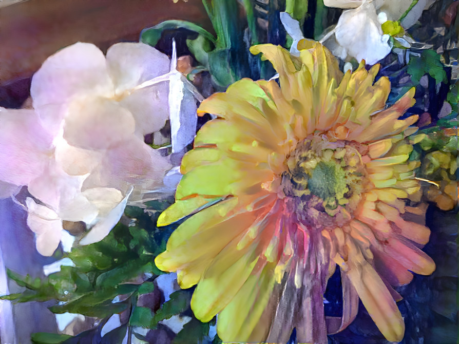 Yellow and White Floral Bouquet