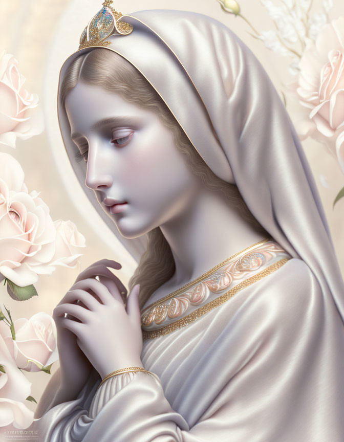 Virgin Mary mystical rose 