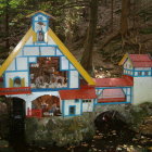 Cozy A-Frame House in Autumn Forest Clearing