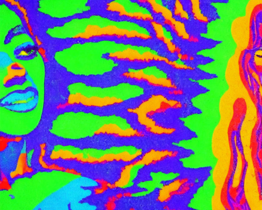 Vivid Thermal Image Shows Two People in Striking Heat Signatures