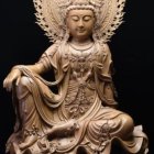 Elaborate Female Statue with Intricate Details