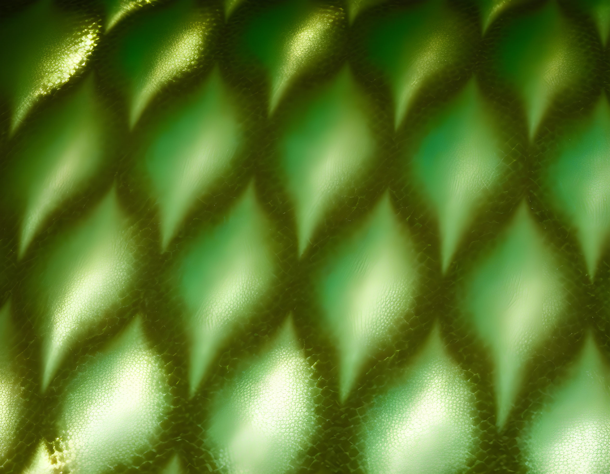 Green Textured Surface with Diamond-Shaped Pattern and Light Gradients