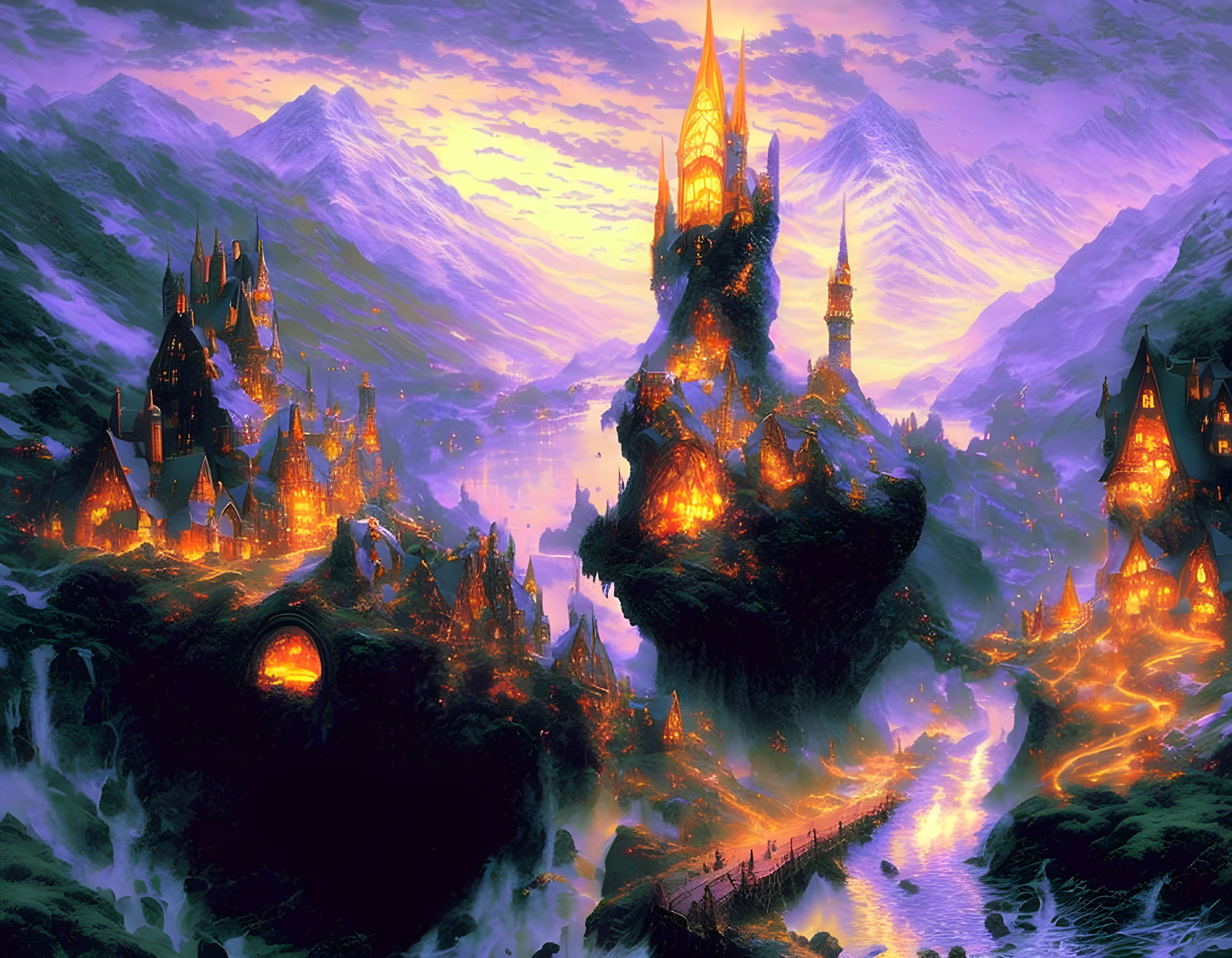 Mordor Routes - Inspired by the Painter of Light 
