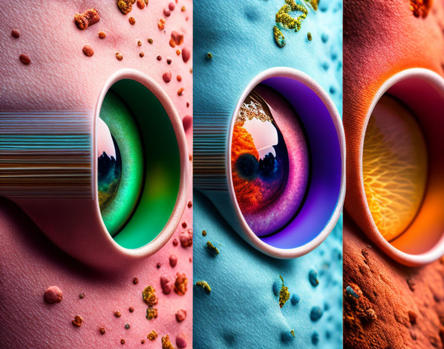 Abstract and Hyper-realistic Human Eye Art Panels