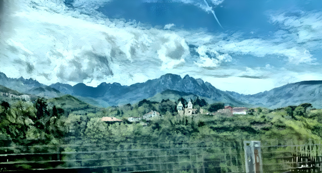 View from window near Naples, Italy