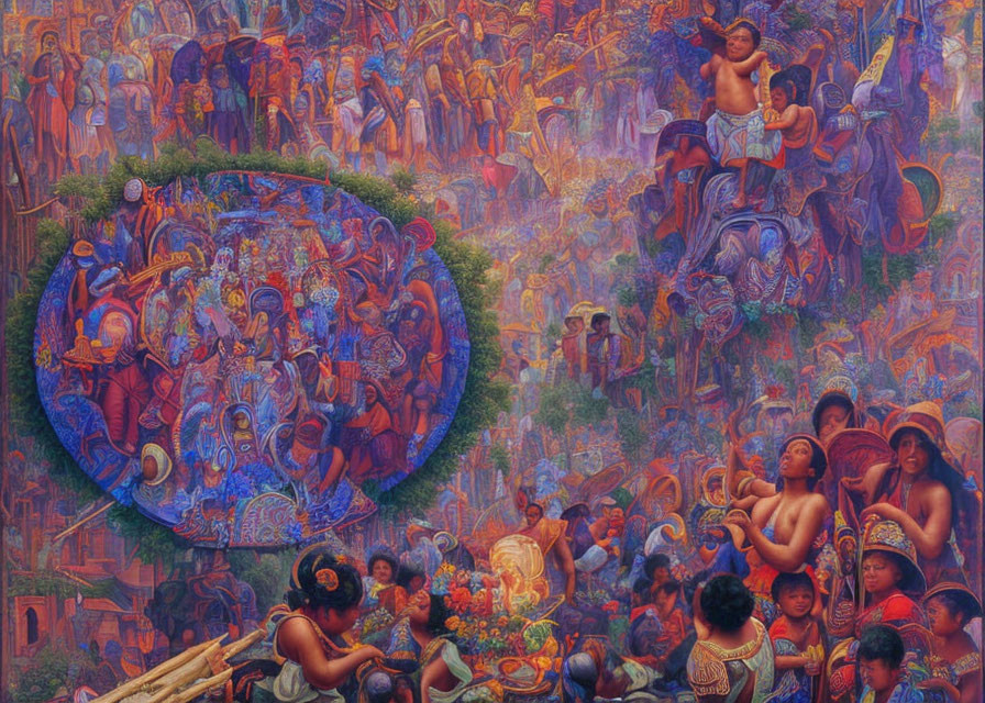 Detailed painting of Filipino history, culture, and daily life