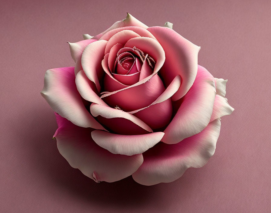 Detailed Pink Rose Gradient on Pink Background