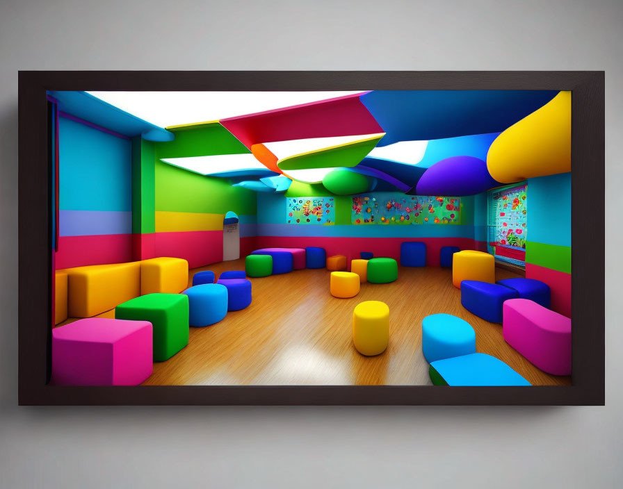 Vibrant Children's Playroom with Colorful Decor