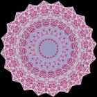 Colorful Floral Mandala Artwork in Pink and Purple Hues