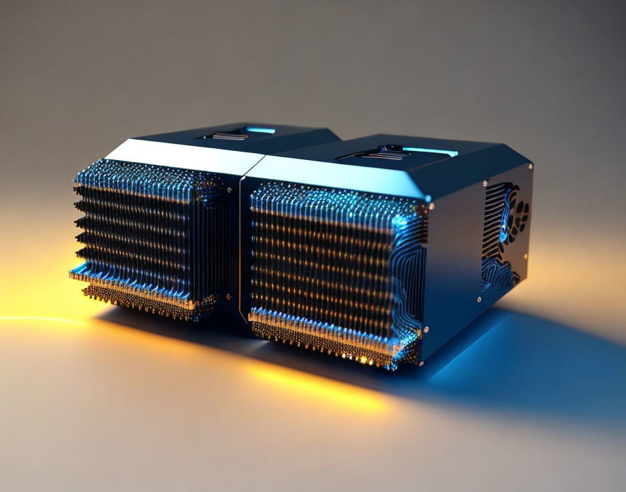 Twin-Tower CPU Cooler with LED Lighting and Elaborate Fin Structure