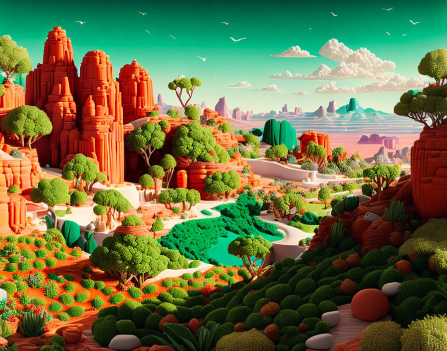 Cartoon landscape