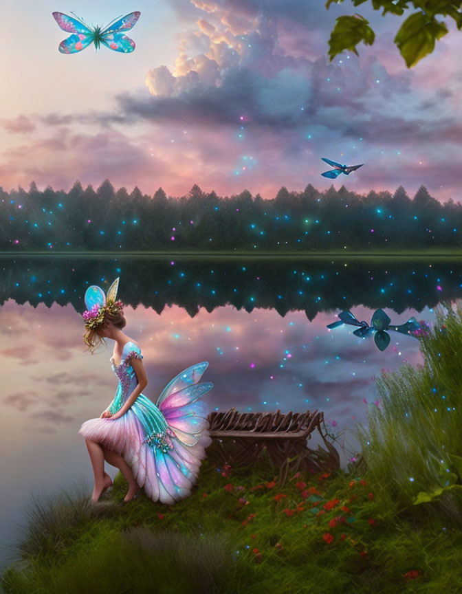 Fairy by the lake