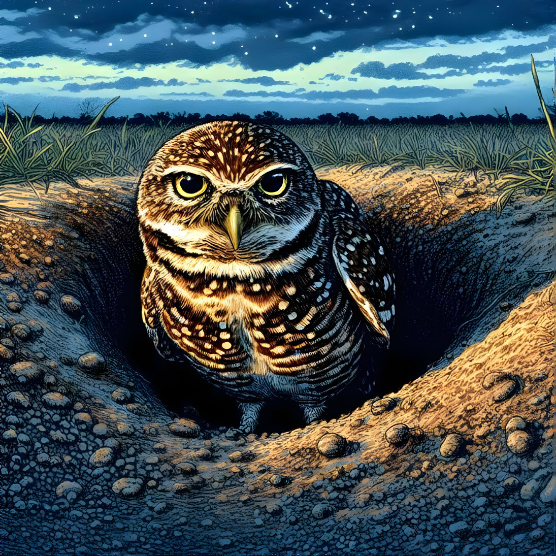 Shoco Burrowing Owl