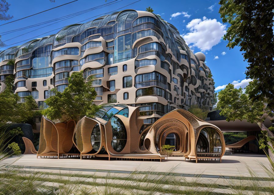 Unique Wooden Pod Structures and Curvilinear Building in Modern Architecture