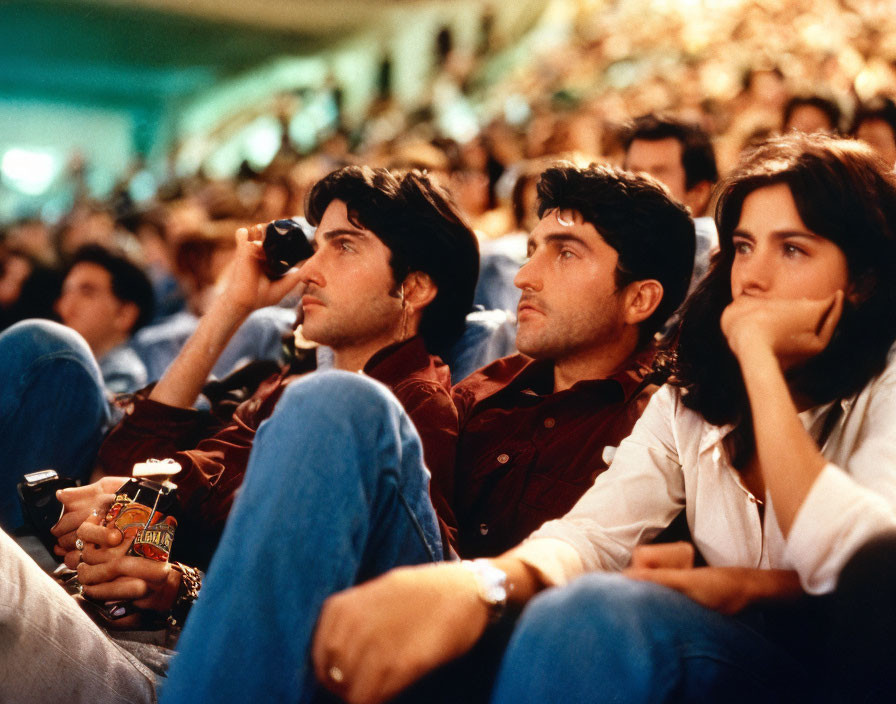 Audience of Three Engaged in Event