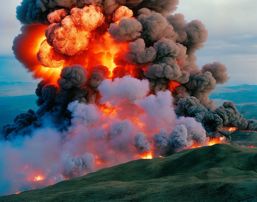 Volcanic Eruption: Fiery Explosions & Ash Clouds