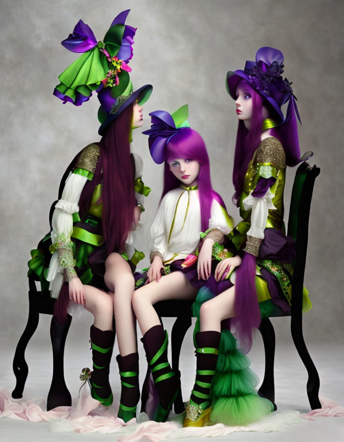 Three sisters at the photoshoot 2