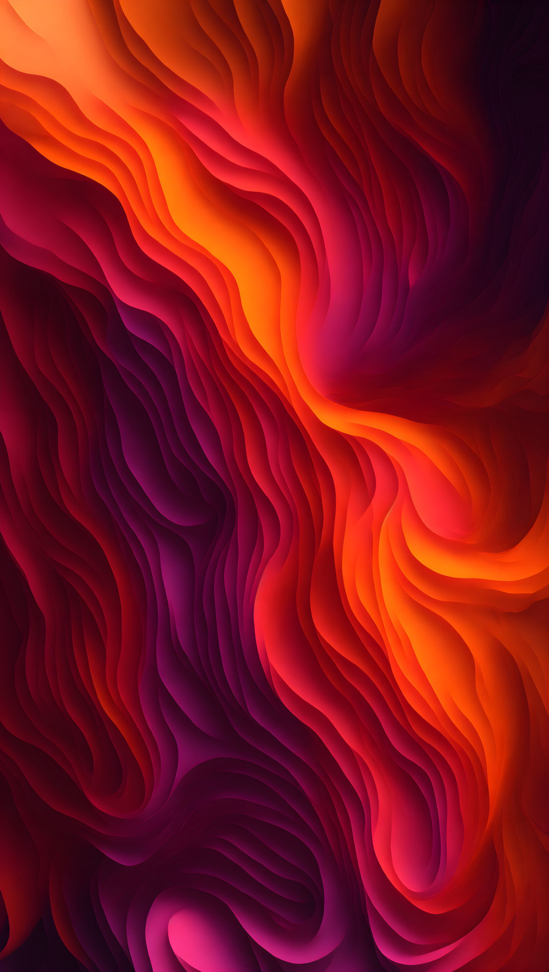 Colorful Abstract Wave Pattern in Red, Orange & Purple