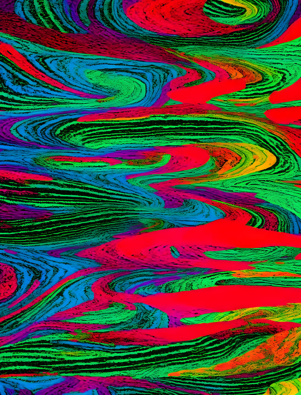 Abstract colorful pattern with vivid psychedelic swirls