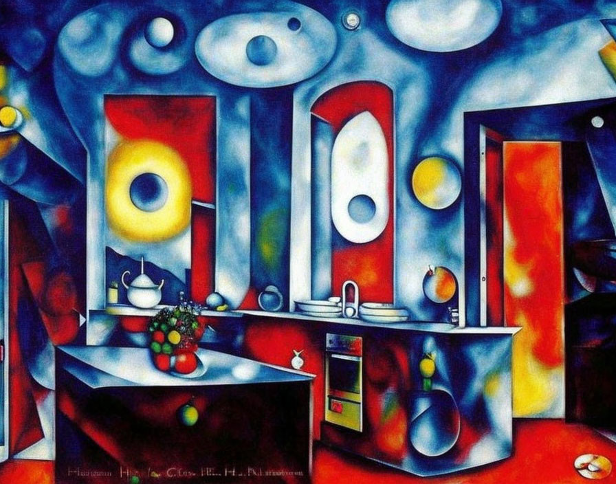 Cocina por Chagall