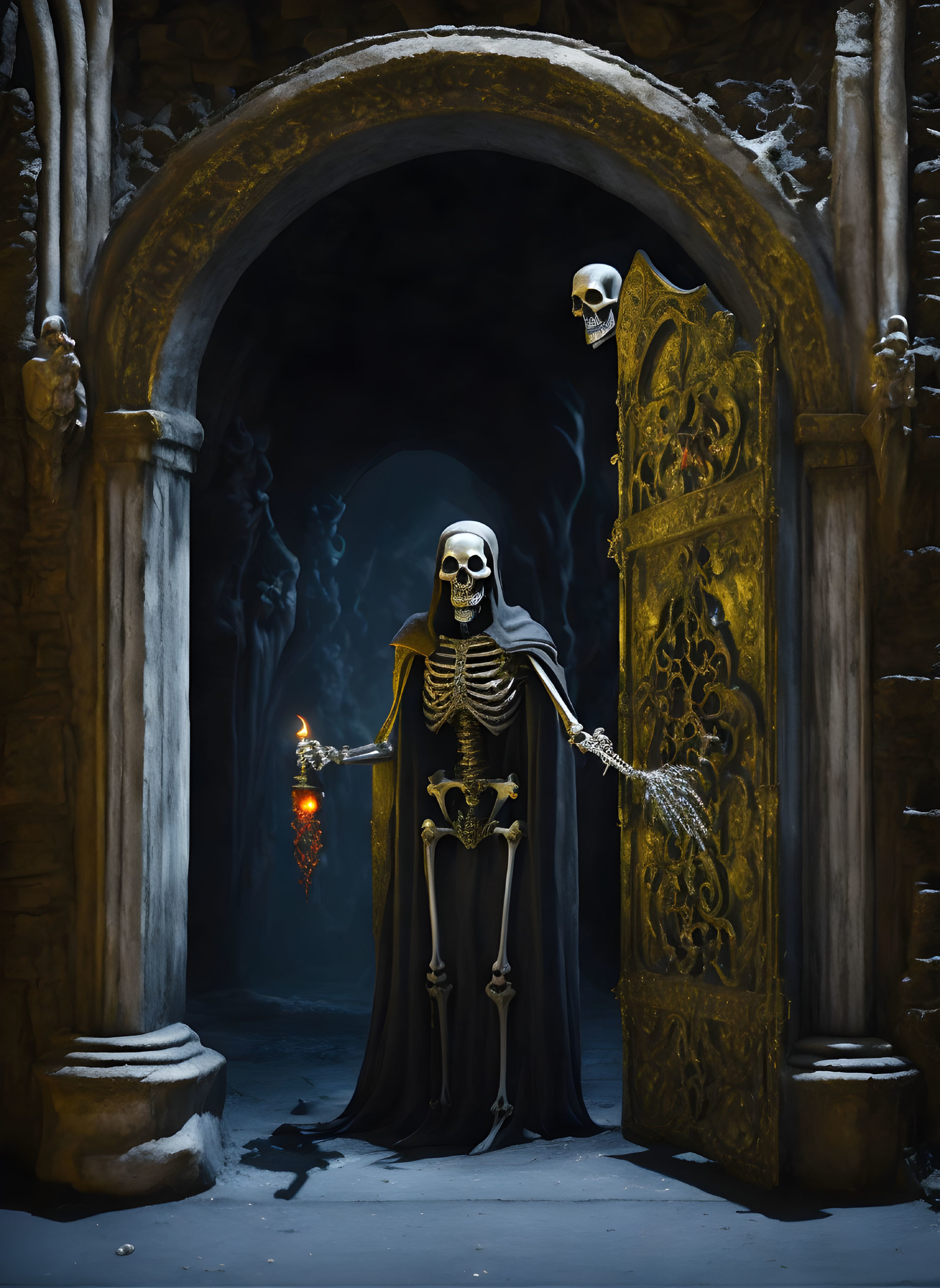  Gate to Hell, guarded by a Skeleton 