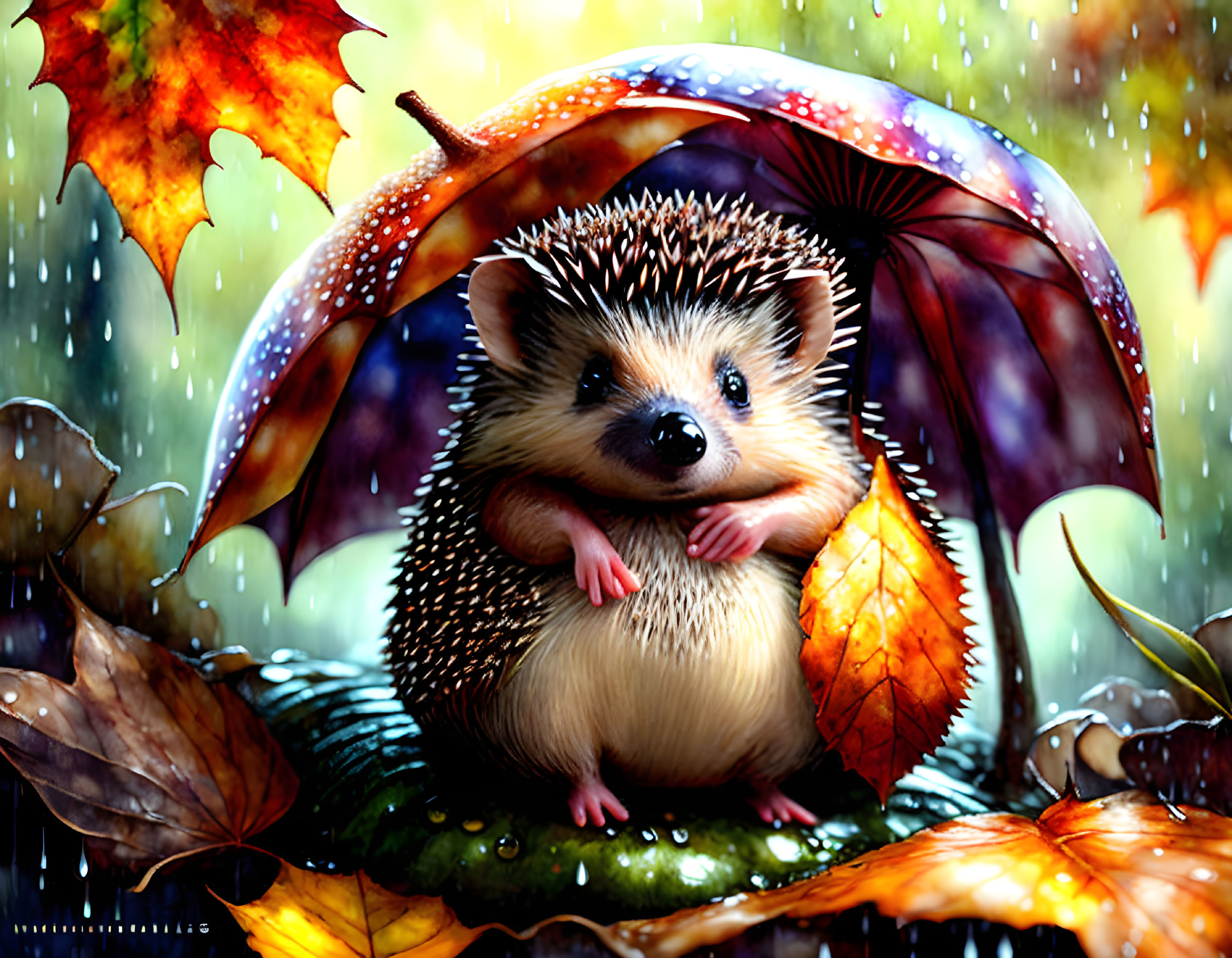 A cute little hedgehog