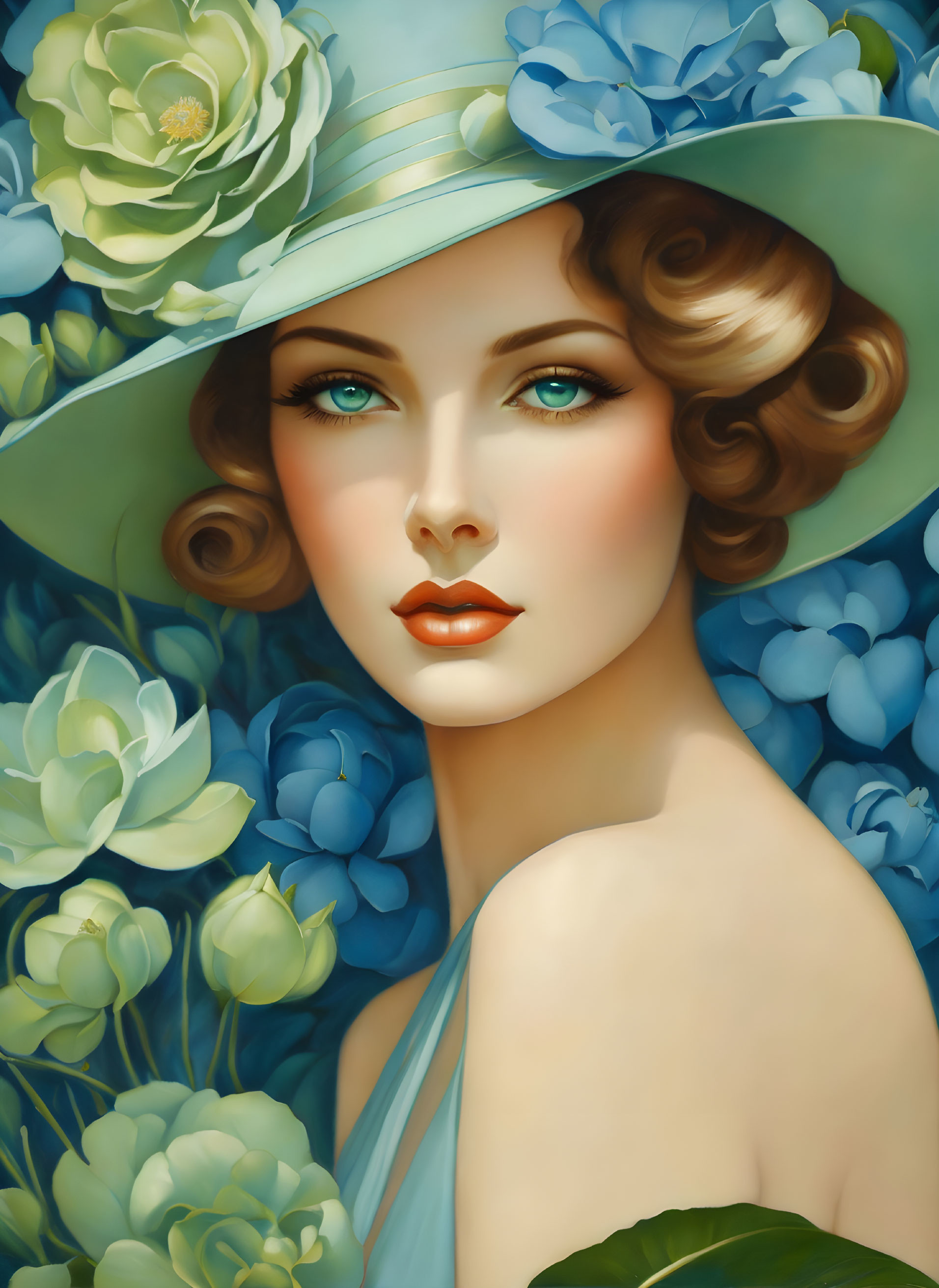 Beautiful Art Deco woman