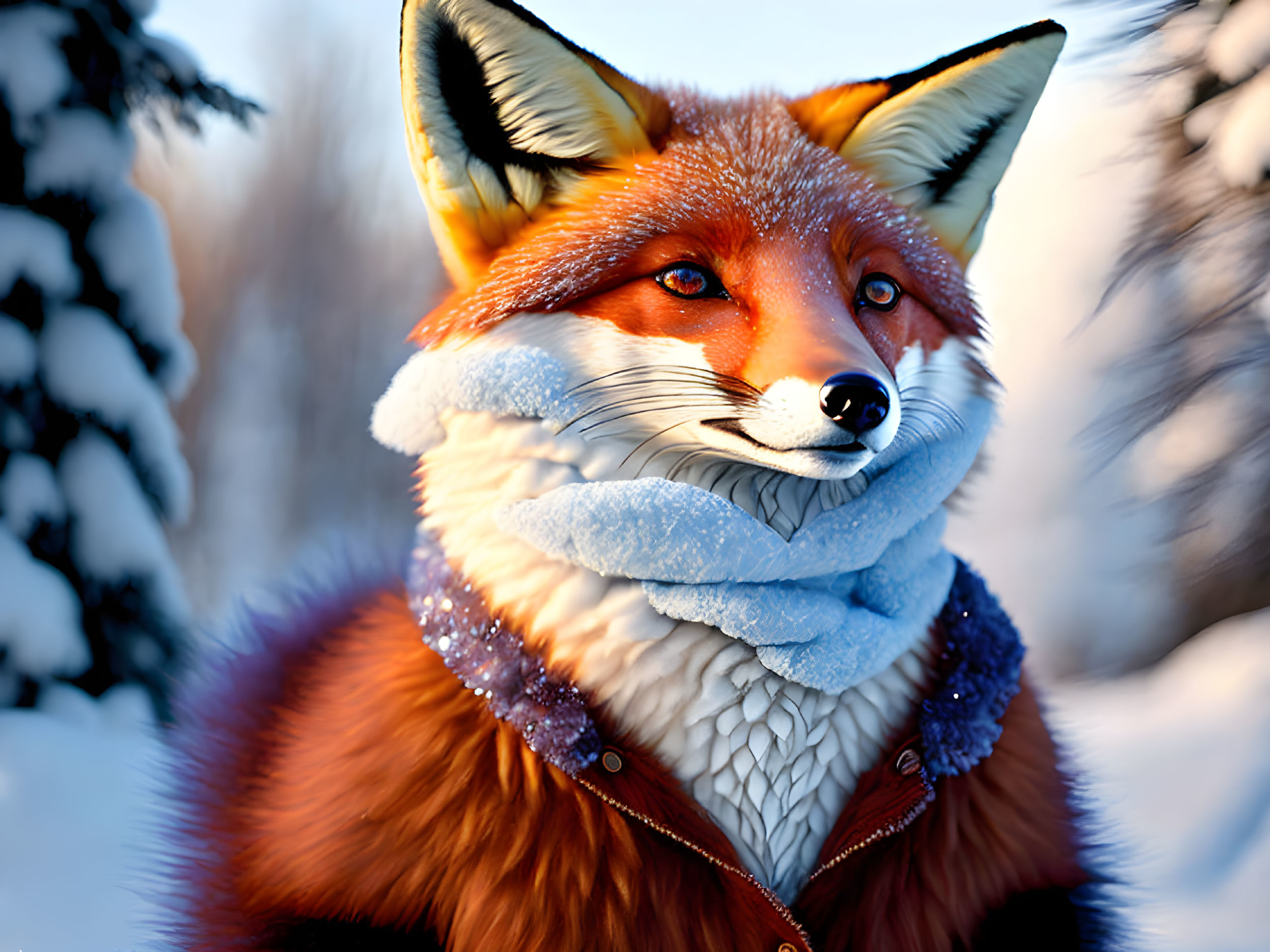 An ANTHROPOMORPHIC humanoïde Fox