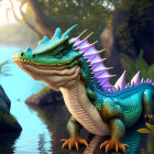 Detailed Dragon Illustration in Vibrant Colors