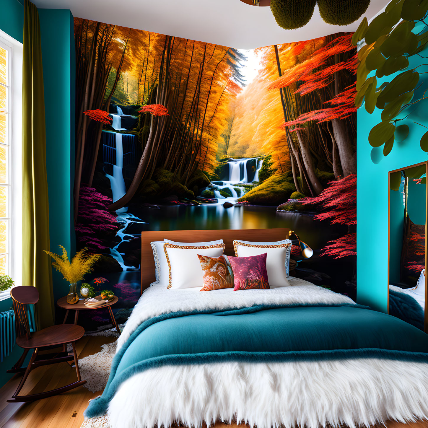  A beautiful bright bedroom.