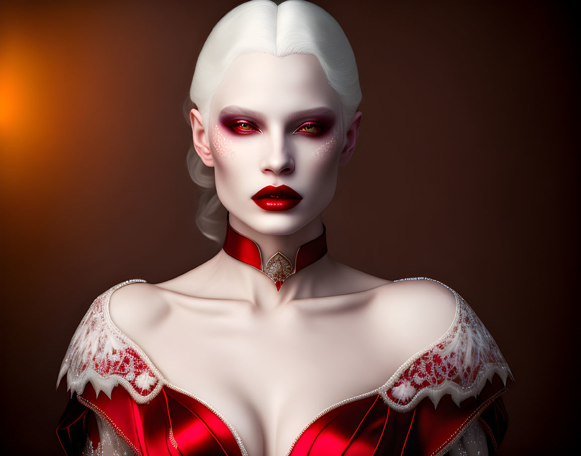 Albino lady
